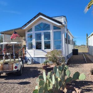 FOR SALE LOT 21 Park Model w/sunroom and shed